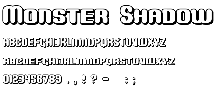 Monster Shadow font